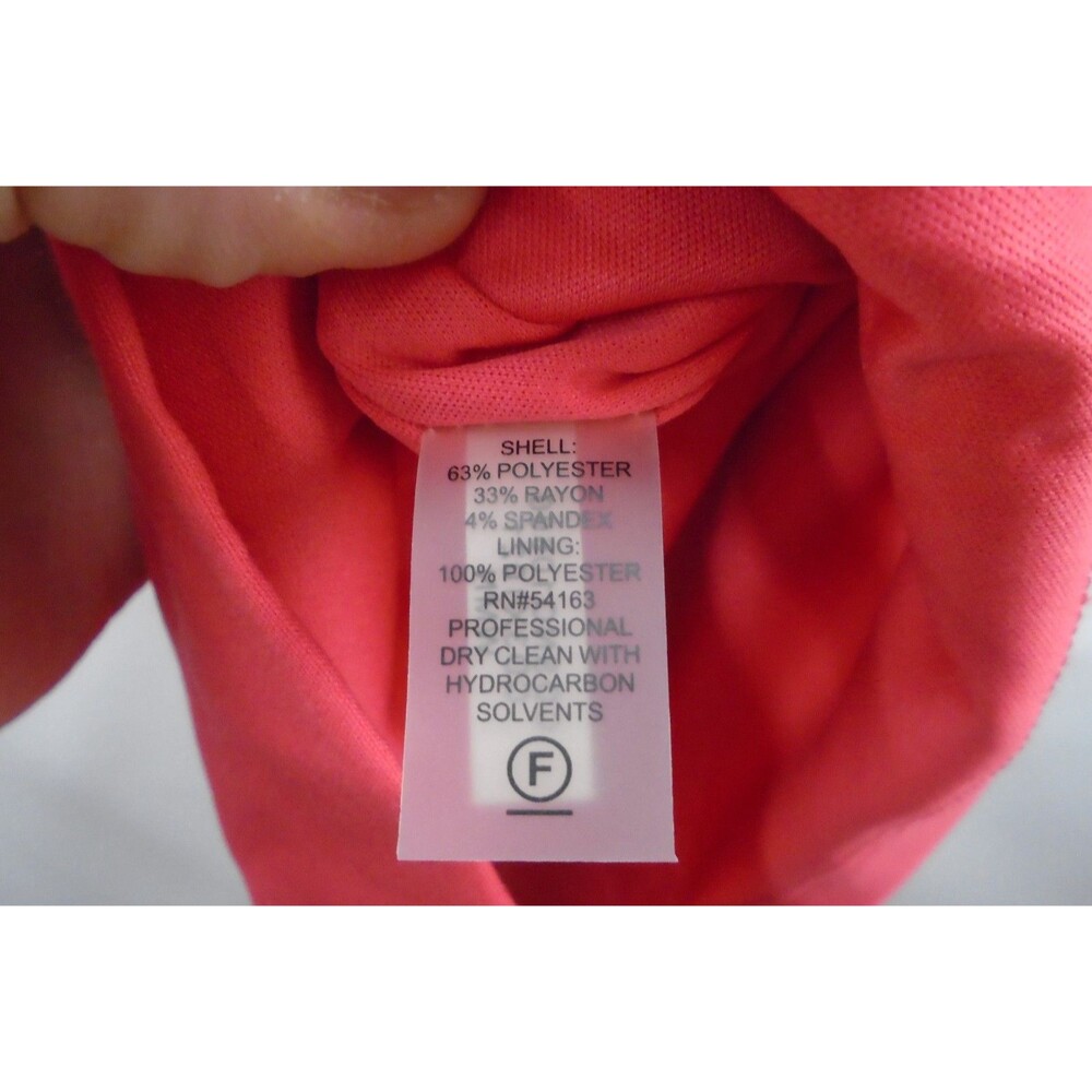 Calvin Klein Sheath Dress Womens Size 12 Side Ruched Horseshoe Neck Sleeveless - Picture 14 of 14